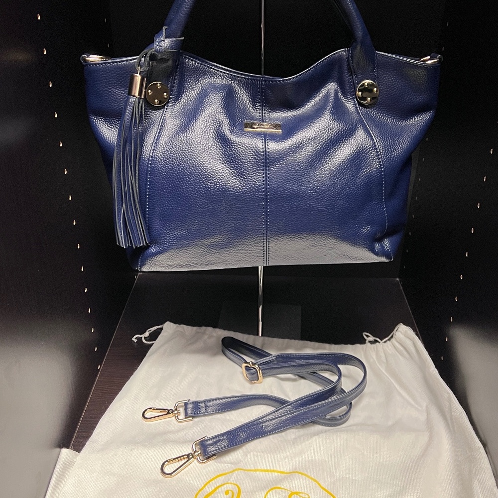 Onna Erlich Stacy navy blue tote Bag